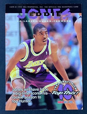 Aros #430 Eddie Jones RC 1994-95 - Lindsey Hunter Top This Draft Picks Foto 1 de 2