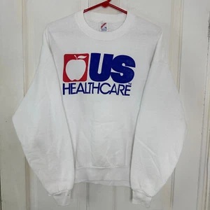 Felpa girocollo vintage US Healthcare adulto XL maglia bianca USA vintage - Foto 1 di 5