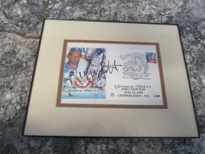 SIGNED 1999 GEORGE BRETT KANSAS CITY ROYALS HALL OF FAME INDUCTION DAY STATION - Picture 1 of 9