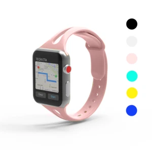 Silicone Sport Narrow Strap Band For Apple Watch Series 10 9 8 7 6 5 SE Ultra 2 - Picture 1 of 16