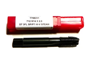 1 Stck.) M14 x 2 CNC VANADIUM SPIRALPUNKT STECKER DAMPFHAHN TITAN USA TT98314 TT233 - Bild 1 von 4