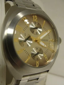 RELOJ DE HOMBRE, ESTILO CRONÓGRAFO GUESS, TODAS LAS ESFERAS FUNCIONAN, BUEN ESTADO - Imagen 1 de 3