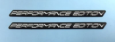 JAKEDESIGNS Adesivi PERFORMANCE EDITION Slimline Cromo su Nero - GEL A CUPOLA LUCIDO