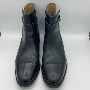 Whitehall Modele Depose Mens Black Patin Boots French Leather 43.5 Euro 10.5 US - Picture 1 of 9