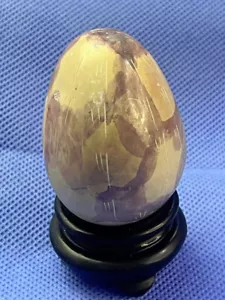 EGG, POLISHED STONE, ELEGANT PATTERNED EB01331 BIN 044 - Picture 1 of 6