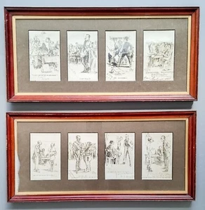 Colección de postales de dibujos animados de guerra de la Primera Guerra Mundial con inscripciones de soldados Premio enmarcado de 1916 - Imagen 1 de 9