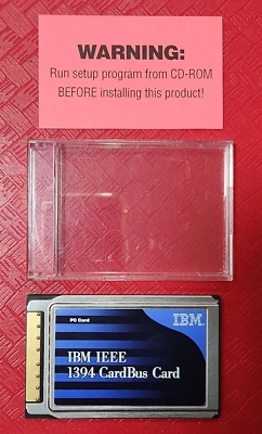 IBM Firewire IEEE 1394 CardBus Card PC P/N 19K5680 FRU 19K5686 - Image 1 of 4