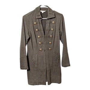 CABI#587 Cavilleri Military Ponte Jacket Size Small Women's Army Green Long - Picture 1 of 4