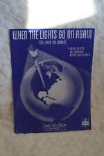 When the Lights Go On Again (All Over the World) Sheet Music 1942