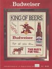 Budweiser King of Beers Bottle Eagle Clydesdale Horse Cross Stitch Pattern