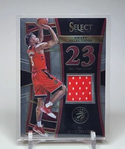 2017-18 Panini Select OG Anunoby Rookie Jersey Relic - Draft Selections - Picture 1 of 2