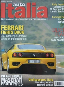 Auto Italia magazine Sept 2003 Ferrari 360 Ferrari 365GTS Abarth Lancia Stratos - Imagen 1 de 1