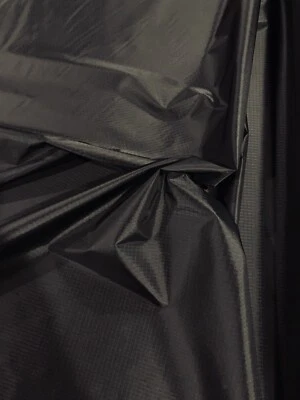 70 Denier Ripstop Black Fire Retardant & DWR Coated 59” Wide - Image 1 of 2