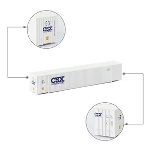 Evemodel N Scale 53ft 1:160 Shipping Container 53' Cargo Box with Magnets C15009 - Picture 1 of 28