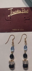Pendientes largos colgantes de cristal facetados con cuentas Jonathan Paul - Imagen 1 de 4