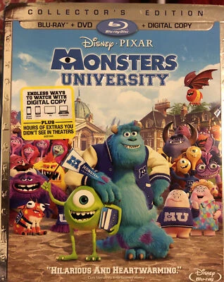 MONSTERS UNIVERSITY COLLECTOR'S EDITION Blu-ray+DVD+Digital BRAND NEW - SEALED - Image 1 of 4