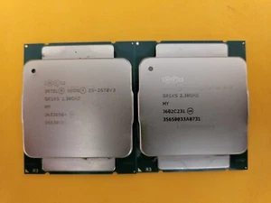 Pair 2 Intel® Xeon® Processor E5-2670 v3 30M Cache, 2.30 GHz - Picture 1 of 2