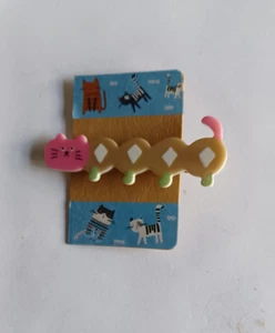 plastic, metal clip, cat barrette #3 - Picture 1 of 2