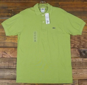 New LACOSTE Classic Pique Short Sleeve Green Polo Shirt Size 3 $110 L121251 - Picture 1 of 5