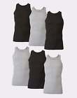 Hanes Tank 6-Pack Ultimate ComfortSoft Dyed Tagless Wicking Cool Comfort Ribbed