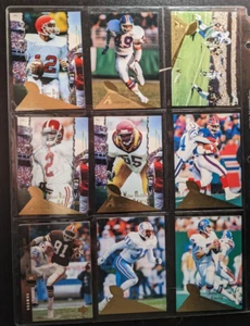LOTE DE (9) tarjetas coleccionables de fútbol americano con John Elway. tienda de estampillas de sal. - Imagen 1 de 5