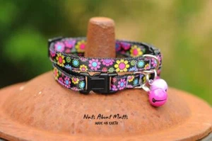 Daisy puppy small dog collar adjustable 3 sizes - Picture 1 of 2
