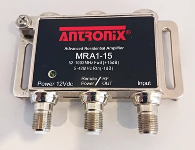 ANTRONIX Cable Signal Boost Amplifier MRA1-15 AMP Micro 1 output 12Vdc Power HD - Image 1 of 4