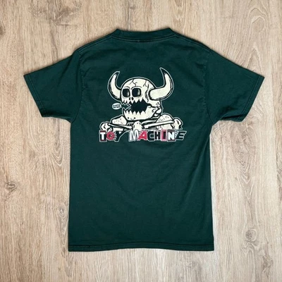 Independent Toy Machine Horned Monster Graphic T-Shirt Green Sizes Skate Collab - Image 1 of 4