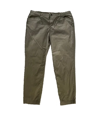Orvis Pants Women's Olive Green Flat Front Pants Size 14 - Image 1 of 4