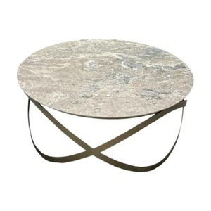 Ronald Schmitt Design Couchtisch Candy Platte Keramik Golden Rock Grau - Bild 1 von 4