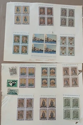 VATICAN City Stamps MINT 1972-1974 UNHINGED BLOCKS OF 4 LOT/48+3 commem Italian - Image 1 of 4