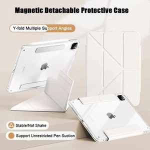 Case For iPad 7th 8th 9th 10th 11th Gen Pro 11 M4 Removable Magnetic Stand Cover - Picture 1 of 19