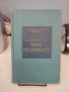 Essentials Of Plane Trigonometry  Rosenbach Whitman Moskovitz HC 1950 - Picture 1 of 7