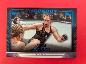 ALEXA GRASSO 2024 TOPPS UFC KNOCKOUT BLUE FLYWEIGHT #37/50 - Foto 1 di 1