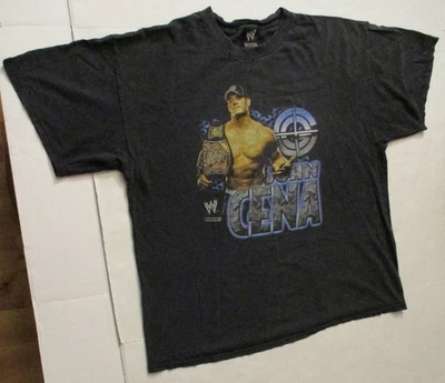 WWE John Cena Chain Gang Champion T Shirt Hybrid 2XL Vintage 2007 Used Wrestling - Image 1 of 4