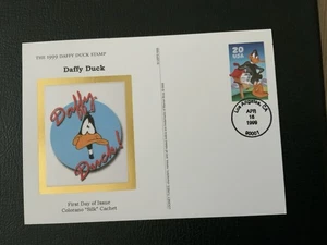 1999 #UX304 20c Daffy Duck Postcard - COLORANO FDC - Picture 1 of 1