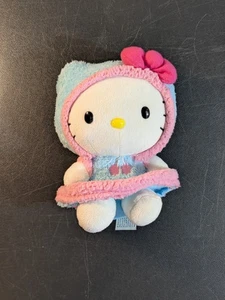 Hello Kitty Plush Toy 6 inch Blip Blue Sherpa Christmas Official Sanrio Bear - Picture 1 of 8