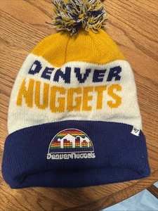 47 Brand Denver Nuggets NBA Team Pom Beanie Hat  New - Picture 1 of 4