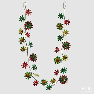 EDG Enzo De Gasperi Gerbera Metall Beute Weihnachten L 182 CM Green Red - Bild 1 von 2