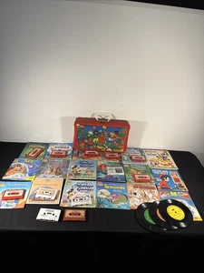 Childrens Cassette Tape and Book Sets Sing Read Along Carrying Case Disney etc - Picture 1 of 14