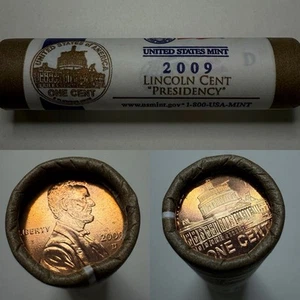 2009 D Lincoln Cent Presidency Roll US Mint Wrap Uncirculated 1C - Picture 1 of 4