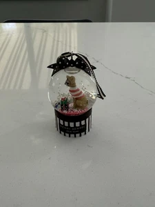 Henri Bendel Whippet Dog Christmas Snow Globe Ornament **RARE** - Picture 1 of 8