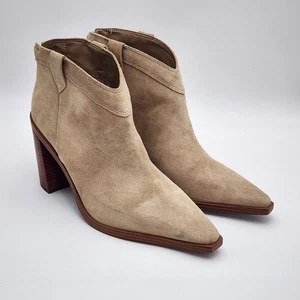 Scarpe stivaletti Vince Camuto Wellinda donna taglia 10 beige in pelle nuovi senza scatola - Foto 1 di 10