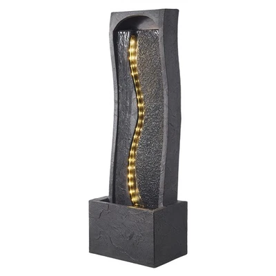 VEVOR Outdoor Water Fountain 1-Tier Rock Base Style 38.58 in Height Fountains - Image 1 of 4