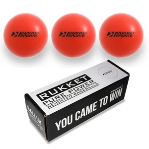 Rukket 3pk Weighted Baseballs/Softballs | Heavy Balls for Hitting, Batting, P... - Picture 1 of 8