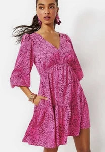 Lilly Pulitzer Deacon Cerise Pink Pattern Play Dress Size 12 NWT $198.00 - Picture 1 of 8