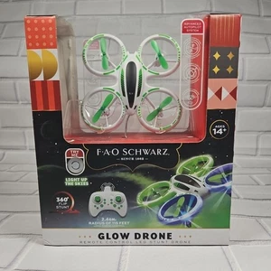 FAO Schwarz RC Glow Up Mini Stunt Drohne mit Lichtern 115ft Entfernung 2,4ghz - Bild 1 von 7