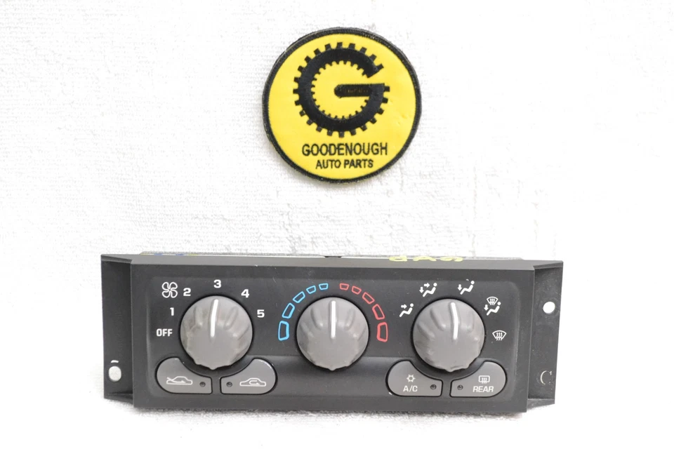 2001-2005 Pontiac Aztek Aquecedor A/C Temperatura HVAC Unidade Interruptor de Controle Climático - Imagem 1 de 4