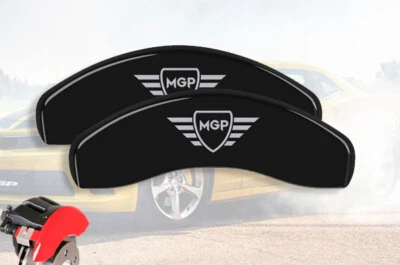 Juego de 2 cubiertas de pinza de disco de freno traseras negras "MGP" Ford Mustang GT 2005-2014 Foto 1 de 4