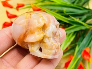 Calavera de ónix rosa, calavera de ónix, detalles realistas, cristal curativo, Reiki - Imagen 1 de 6